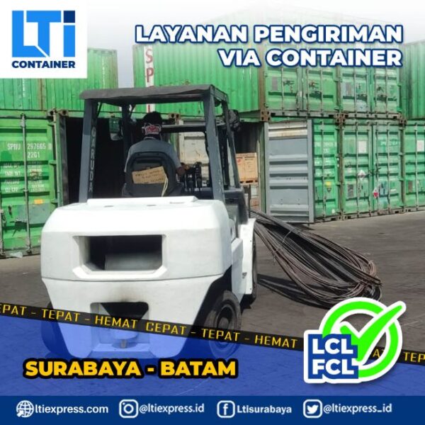 ekspedisi container Surabaya Batam