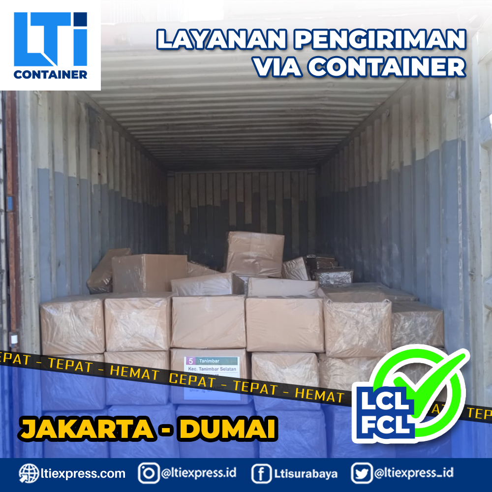 ekspedisi container jakarta dumai