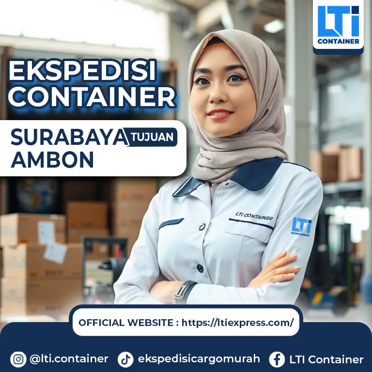 ekspedisi container surabaya ambon
