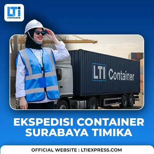ekspedisi container surabaya timika