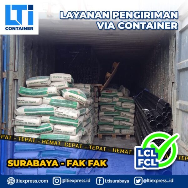 ekspedisi container Surabaya Fakfak