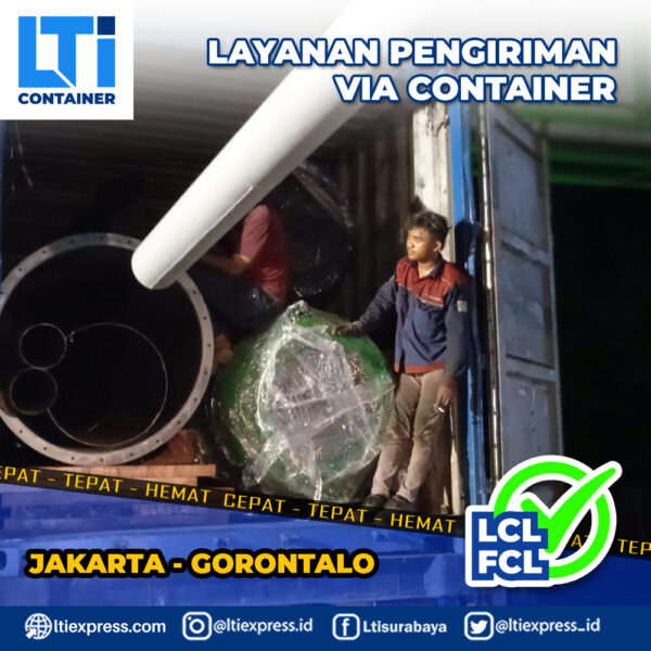 ekspedisi container jakarta gorontalo