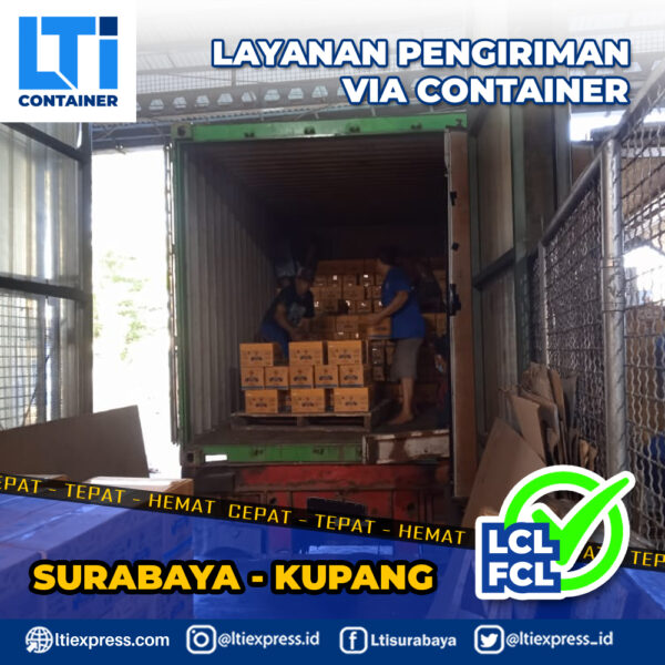 ekspedisi container surabaya kupang