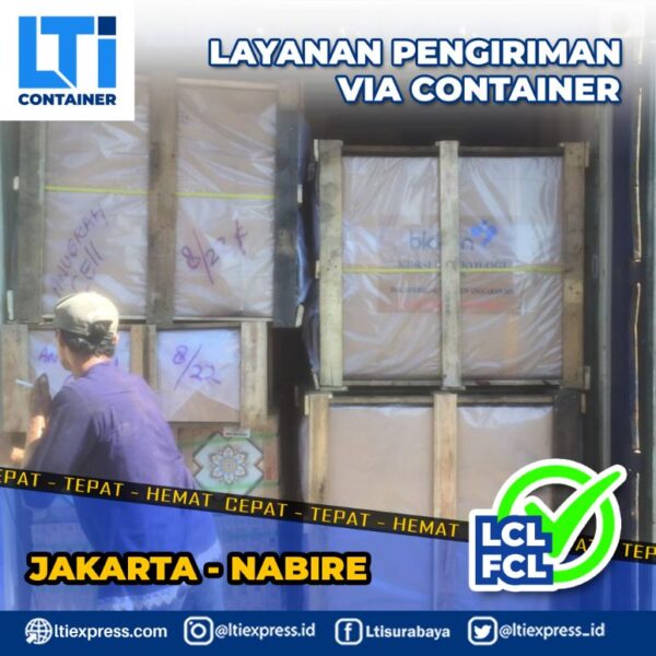 ekspedisi container Jakarta Nabire