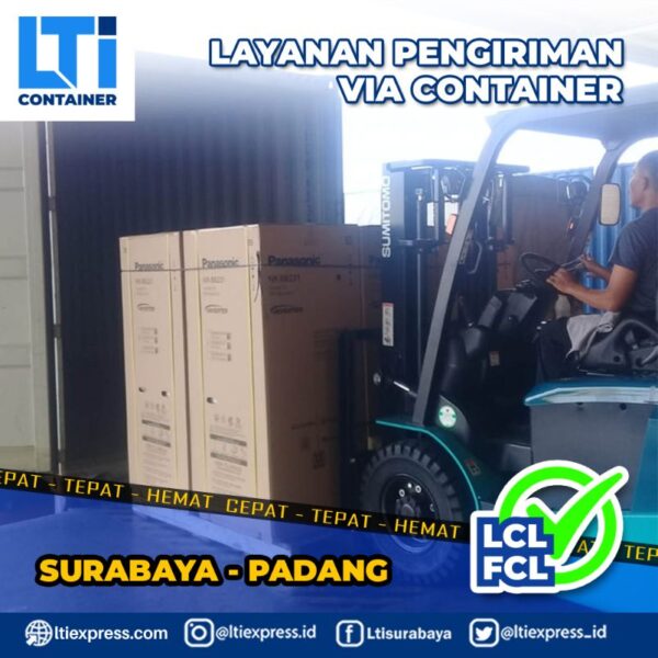 biaya ekspedisi container Surabaya Padang