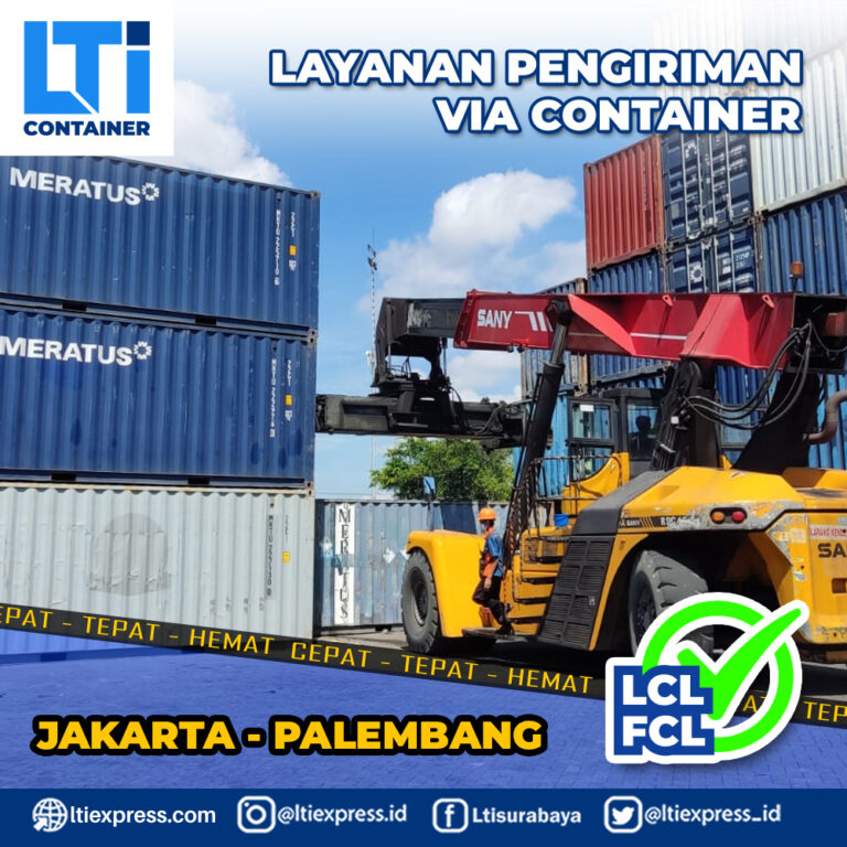 ekspedisi container jakarta palembang