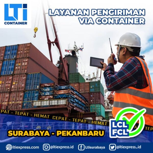 biaya ekspedisi container Surabaya Pekanbaru