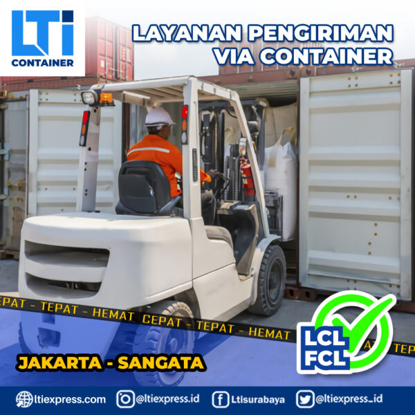 ekspedisi container jakarta sangatta