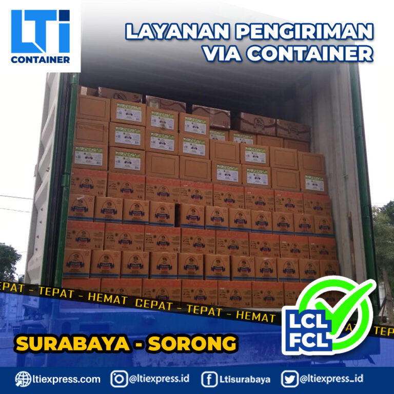 ekspedisi container Surabaya Sorong