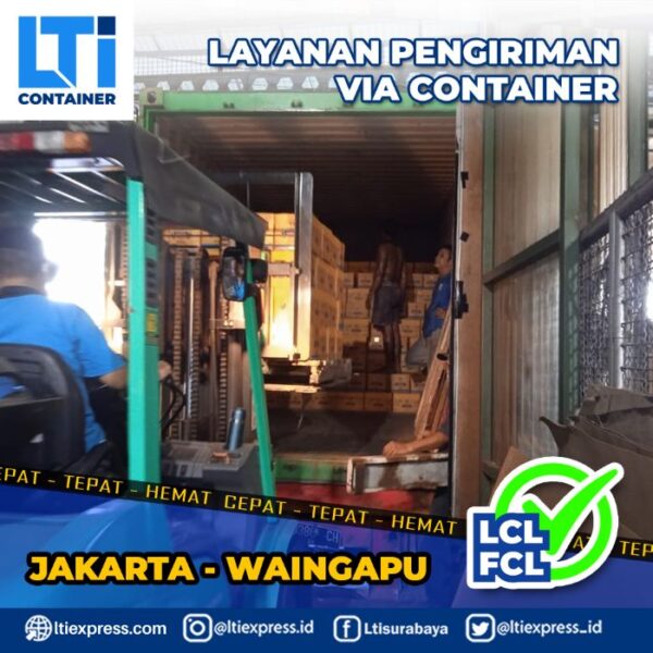 ekspedisi container Jakarta Waingapu