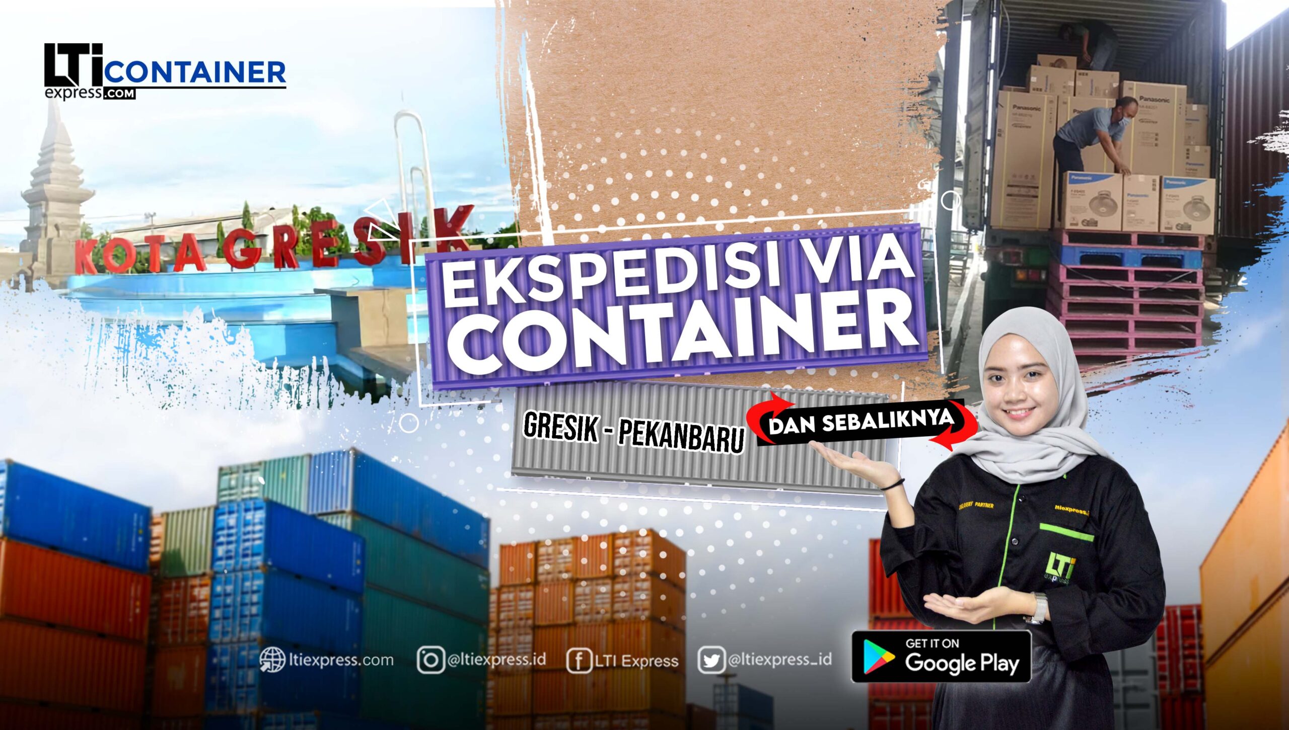 ekspedisi container gresik pekanbaru