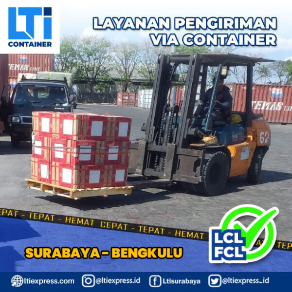 pengiriman container Surabaya Bengkulu