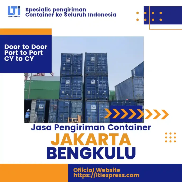 Jasa Pengiriman Container Jakarta Bengkulu