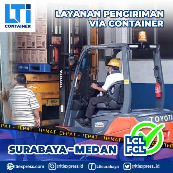 biaya ekspedisi container Surabaya Medan