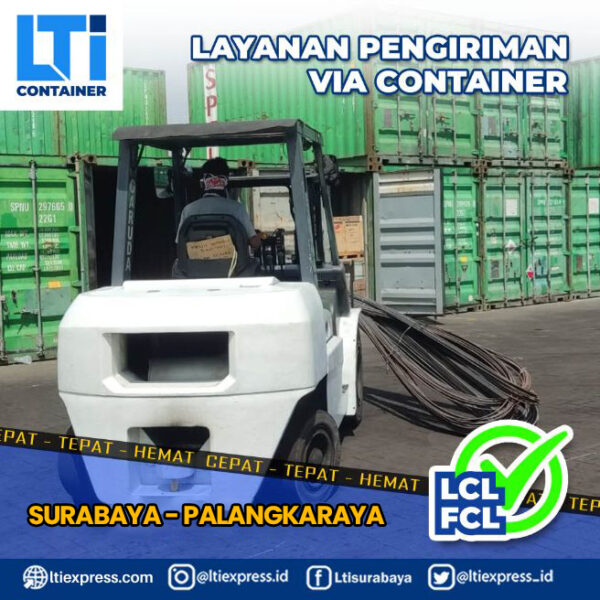 biaya ekspedisi container Surabaya Palangkaraya