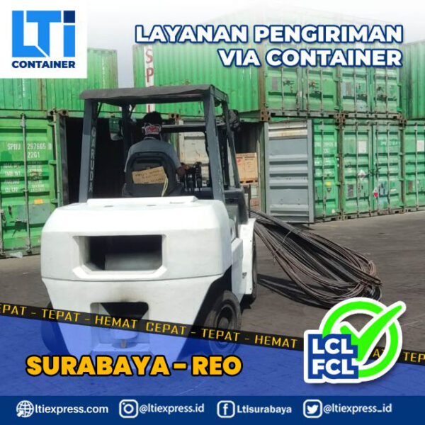 biaya ekspedisi container Surabaya Reo