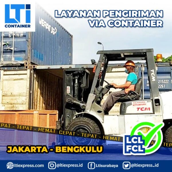 pengiriman container Jakarta Bengkulu
