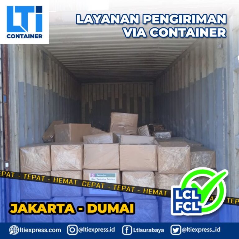 pengiriman container Jakarta Dumai