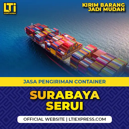 jasa pengiriman container surabaya serui