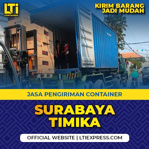 jasa pengiriman container surabaya timika