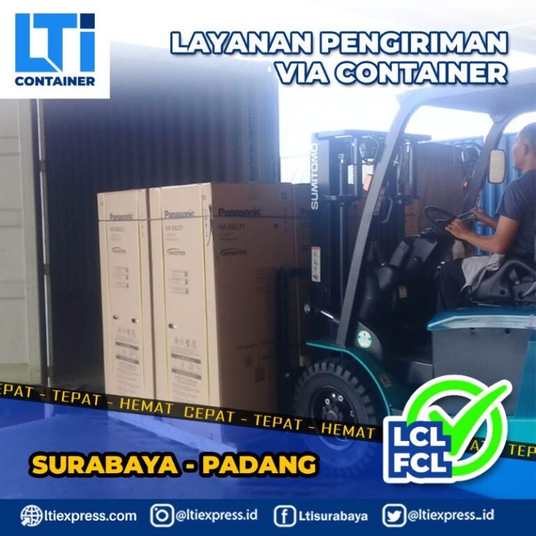 pengiriman container Surabaya Padang