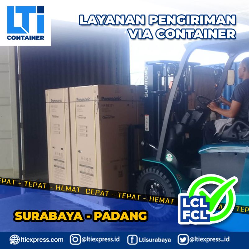 pengiriman container Surabaya Padang