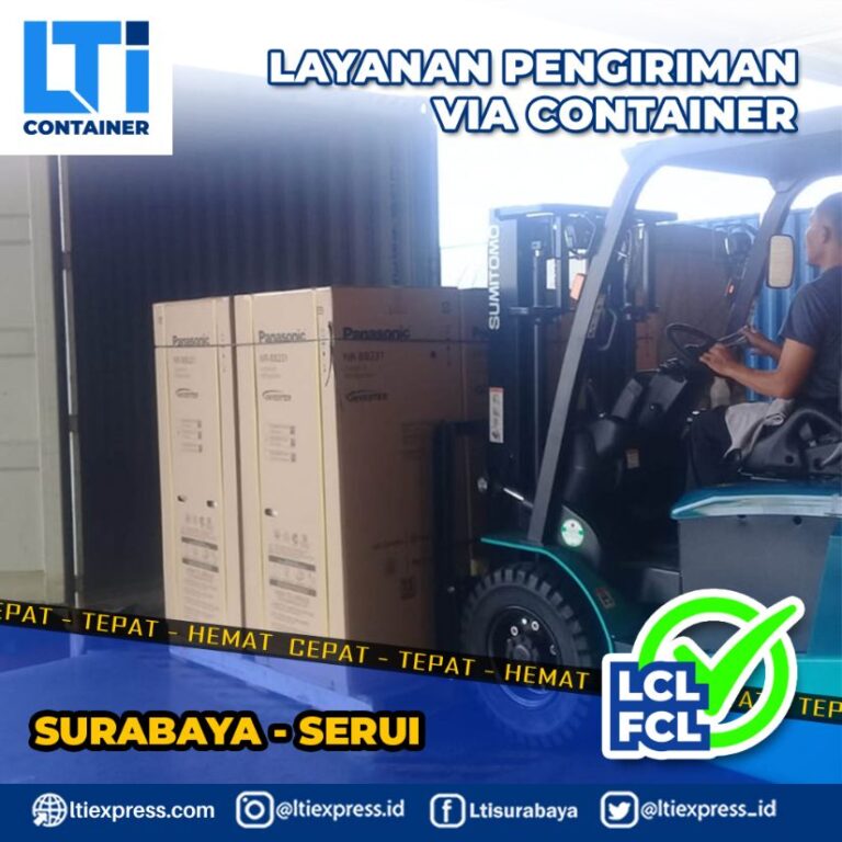 pengiriman container Surabaya Serui