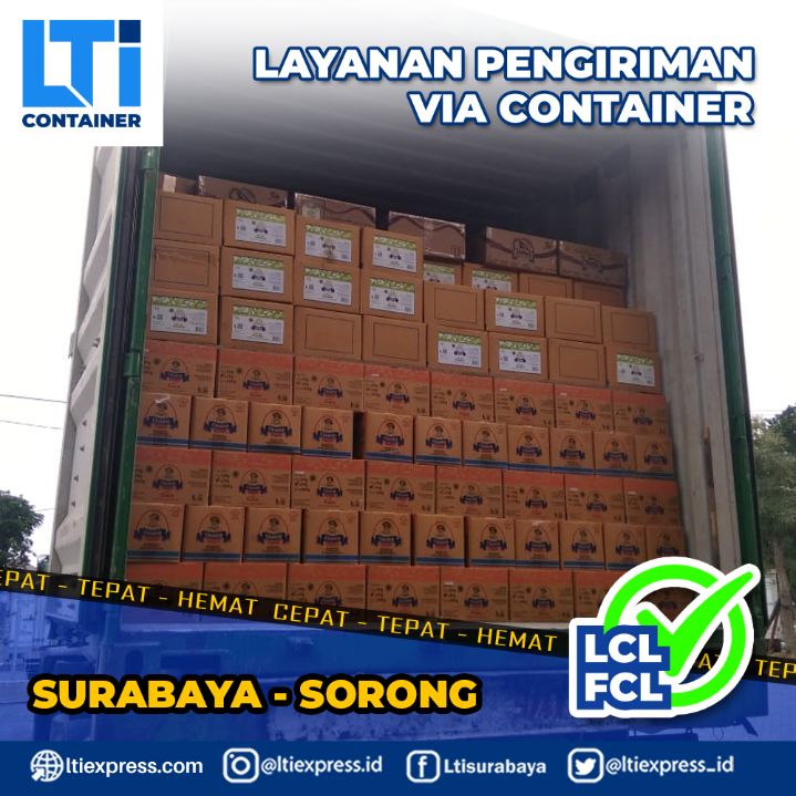 pengiriman container Surabaya Sorong