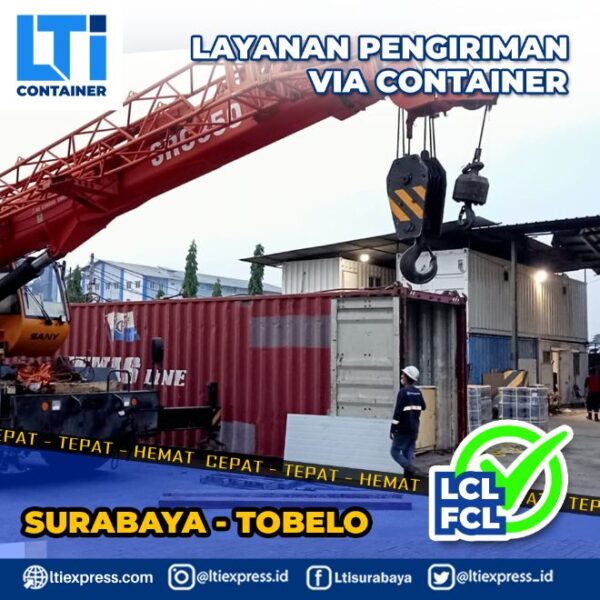 biaya ekspedisi container Surabaya Tobelo
