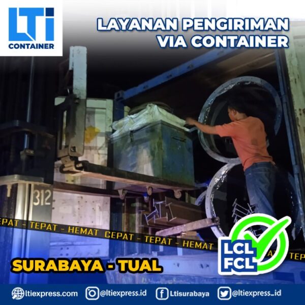 biaya ekspedisi container Surabaya Tual