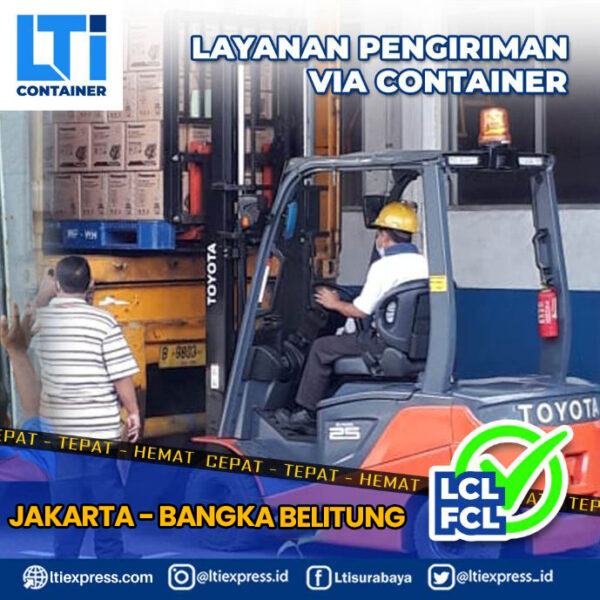 pengiriman container Jakarta Bangka Belitung