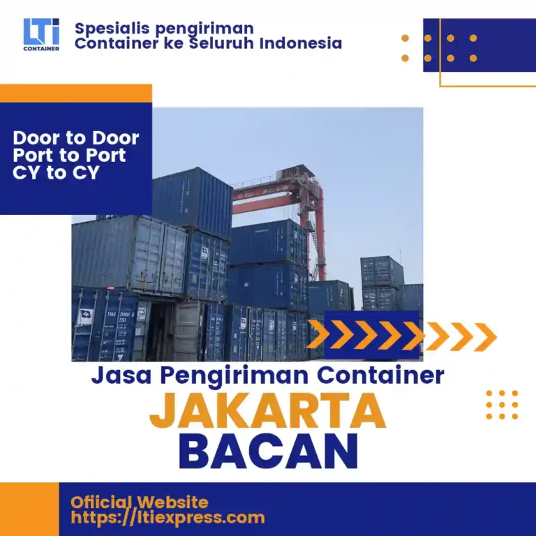 Jasa Pengiriman Container Jakarta bacan