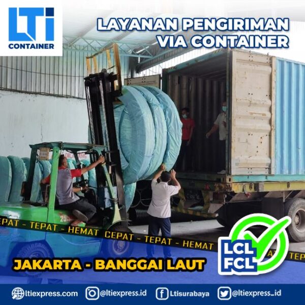 pengiriman container Jakarta Banggai Laut