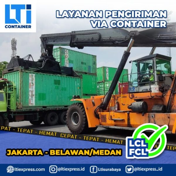 biaya ekspedisi container Jakarta Belawan