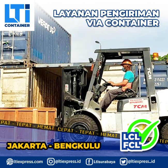ekspedisi container Jakarta Ke Bengkulu