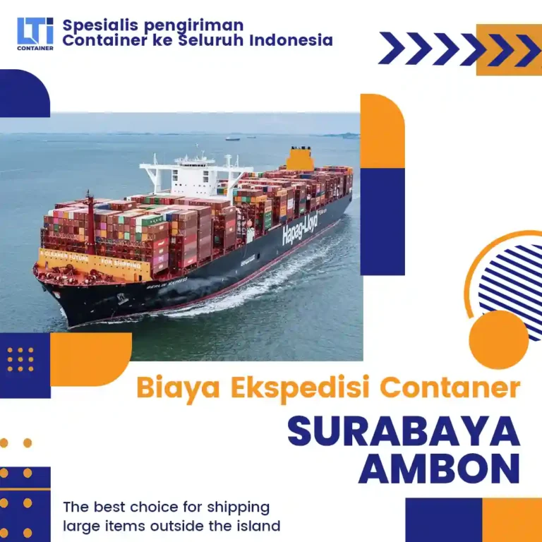 biaya ekspedisi container surabaya ambon