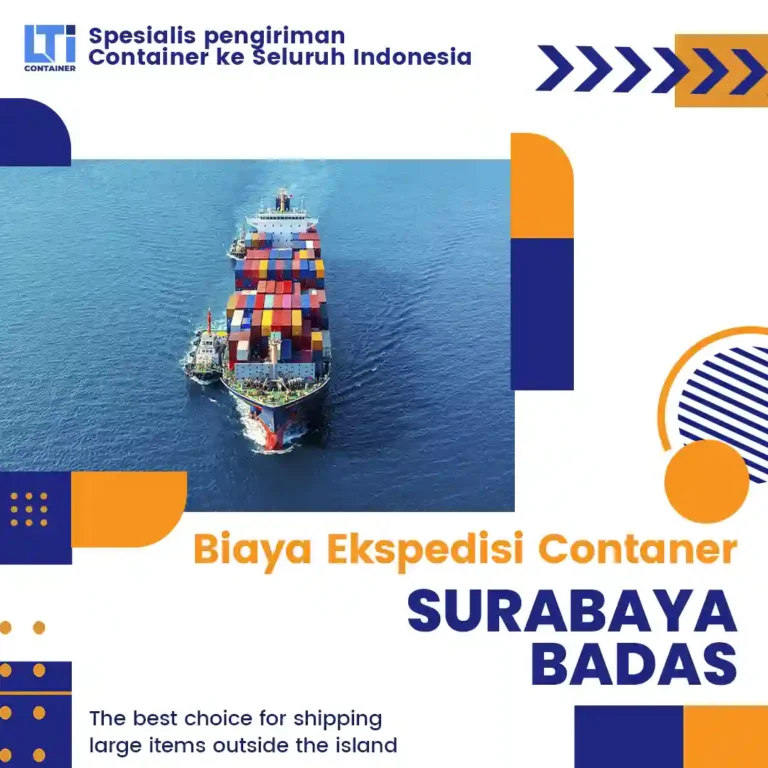 biaya ekspedisi container surabaya badas