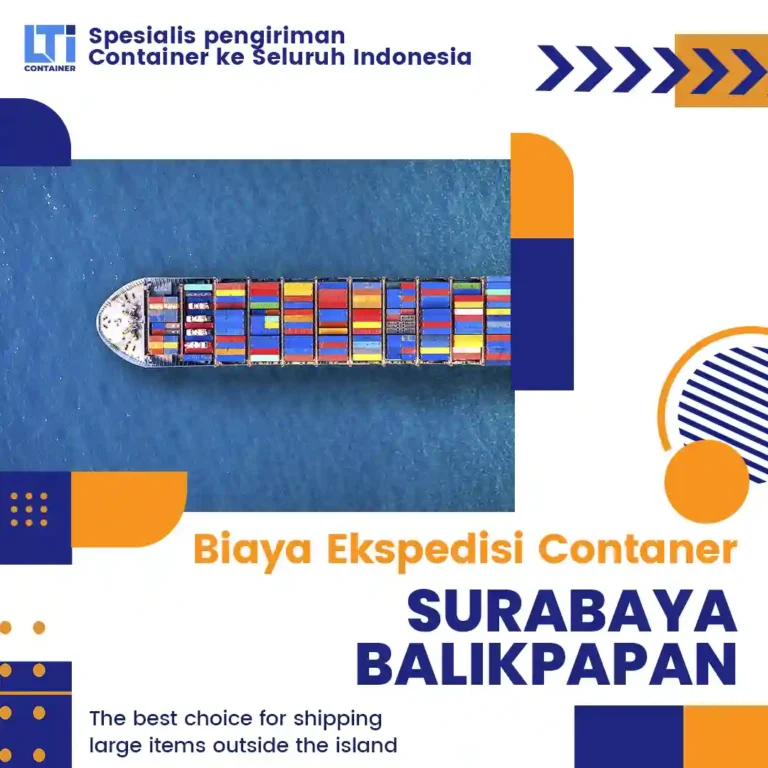 biaya ekspedisi container surabaya balikpapan