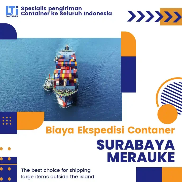 biaya ekspedisi container surabaya merauke
