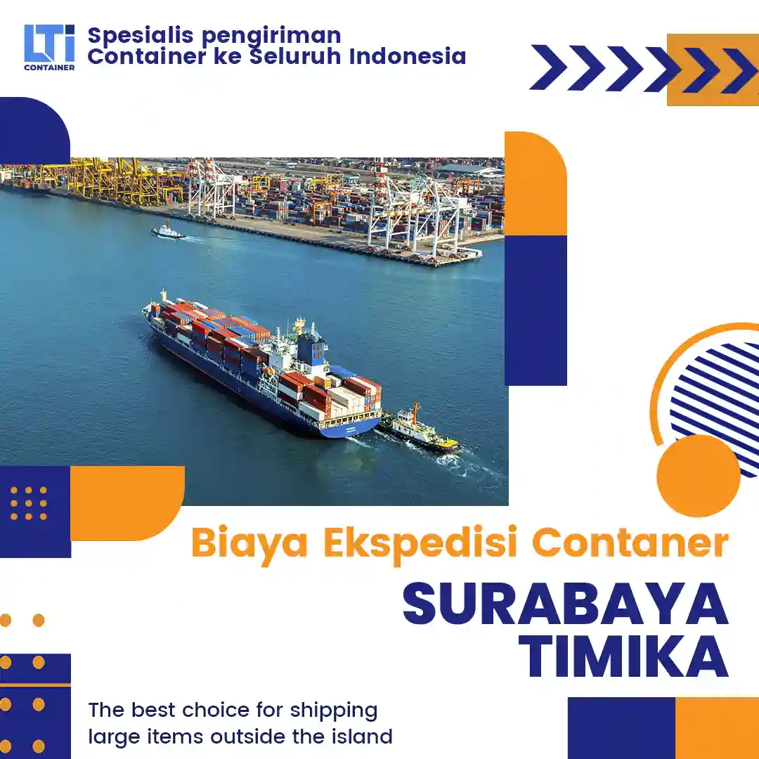 biaya ekspedisi container surabaya timika