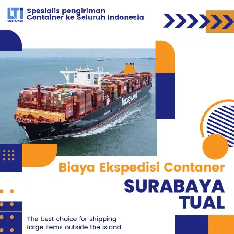biaya ekspedisi container surabaya tual
