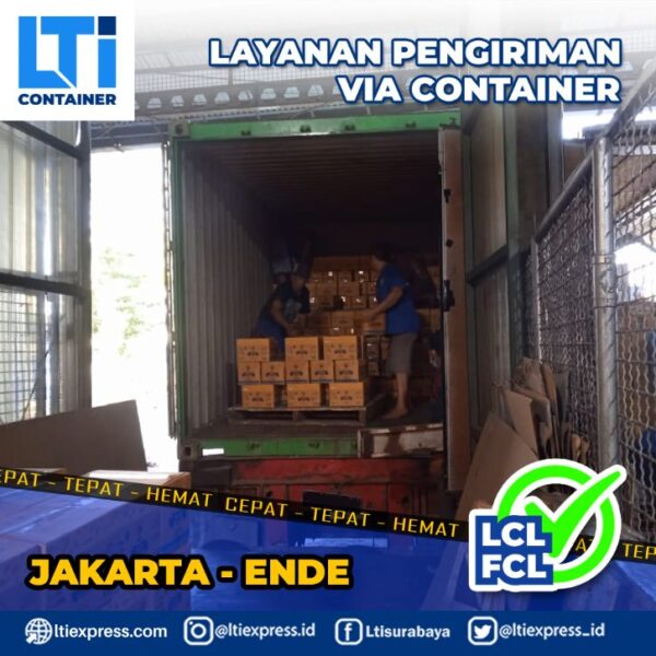 pengiriman container Jakarta Ende