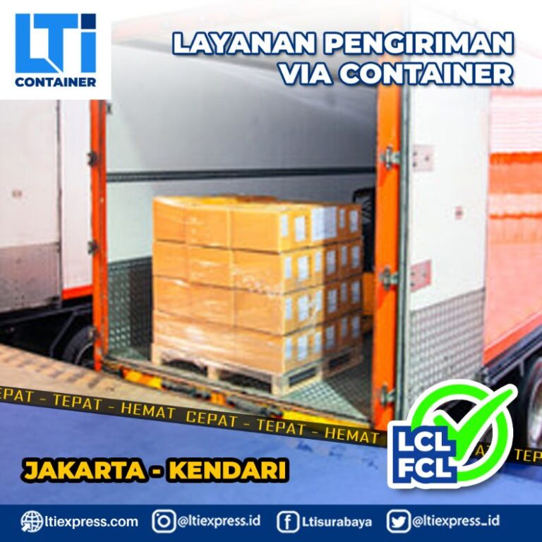 biaya ekspedisi container Jakarta Kendari