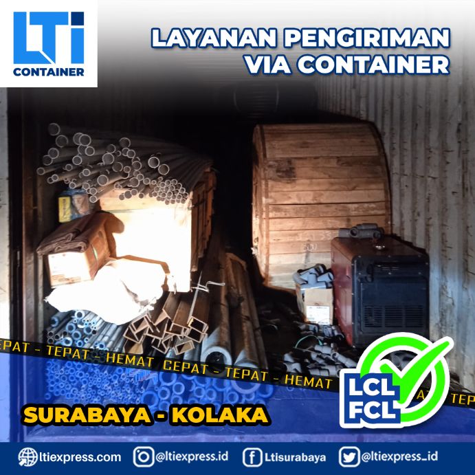 biaya ekspedisi container Surabaya Kolaka