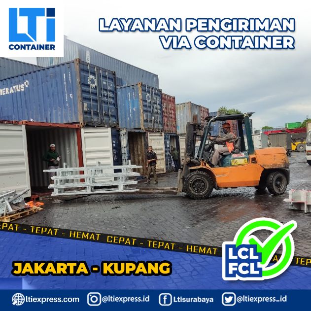 biaya ekspedisi container Jakarta Kupang