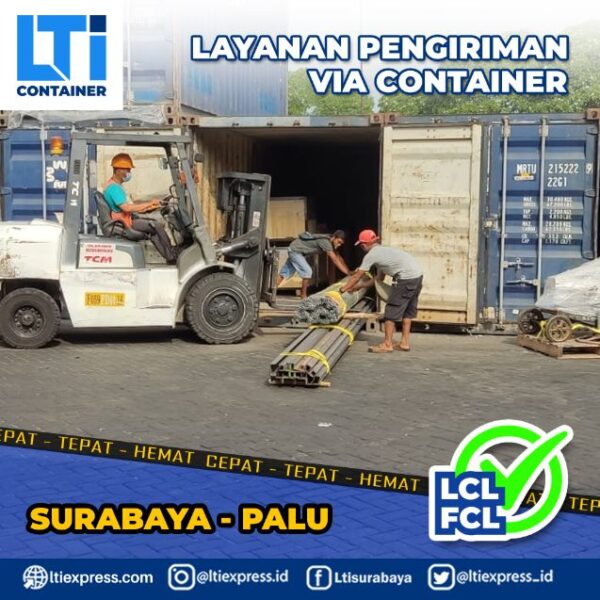 biaya ekspedisi container Surabaya Palu