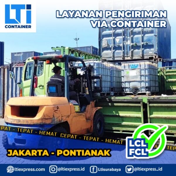 biaya ekspedisi container Jakarta Pontianak