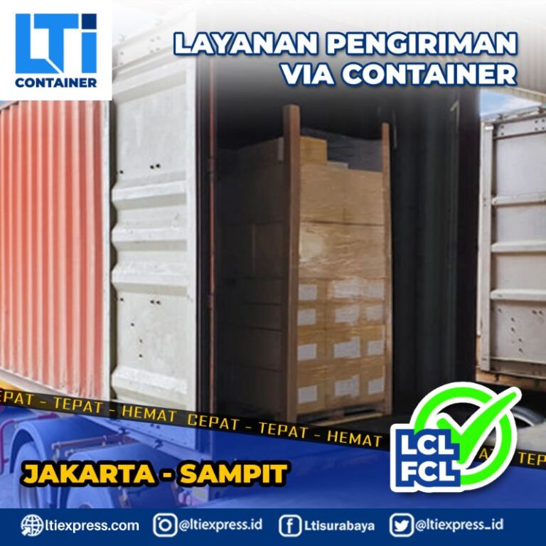 biaya ekspedisi container Jakarta Palu