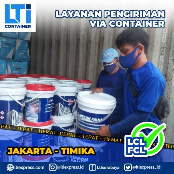 pengiriman container Jakarta Timika