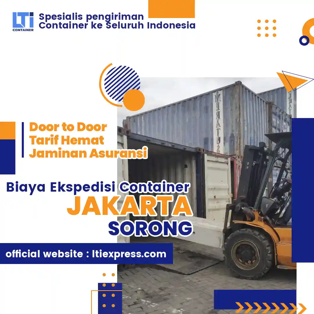 biaya ekspedisi container jakarta sorong